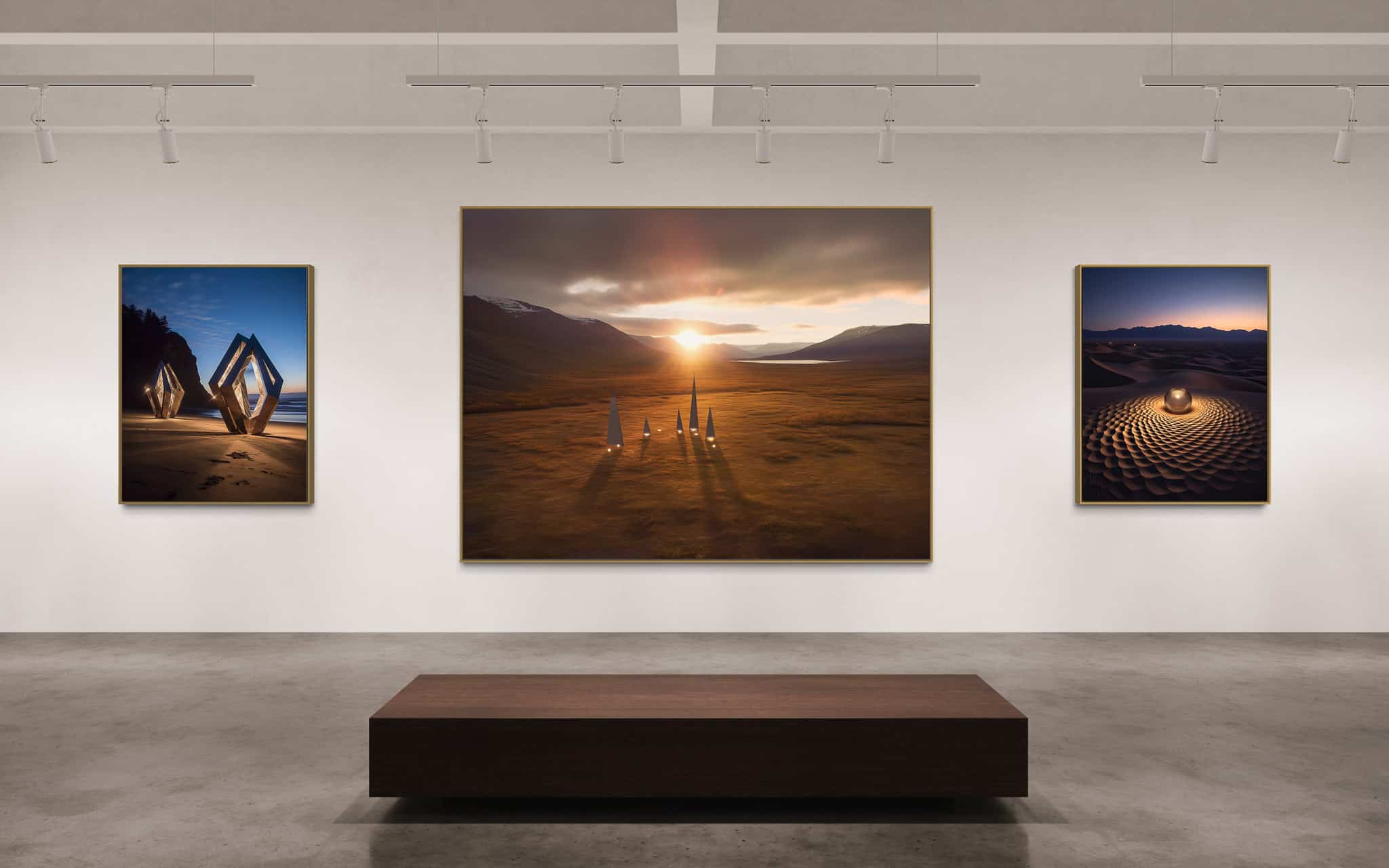Beland Studio Print Gallery - Impossible Sculpture - Death Valley, Olympic, and Gates of the Arctic